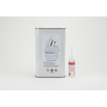 Résine polyester accrochage polystyrène