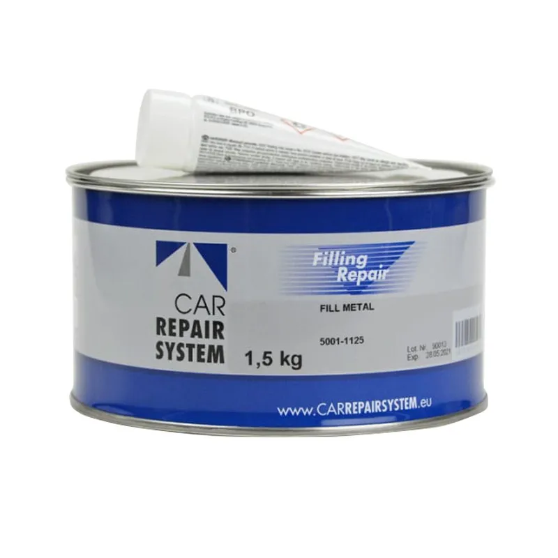 Mastic polyester aluminium avec durcisseur