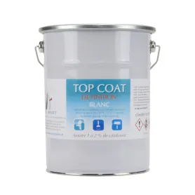 Top Coat Polyester Blanc et Couleurs de finition