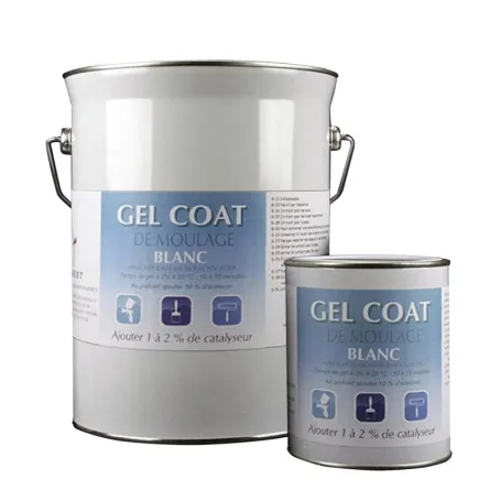 Gel coat polyester Blanc & Couleurs de moulage