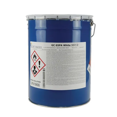 Gel Coat Polyester Blanc et Couleurs de moulage en 25 kg