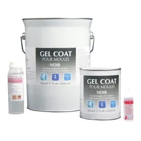 Kit Gel Coat noir pour moules