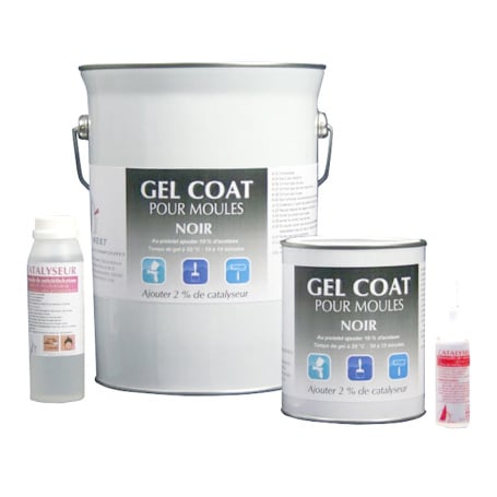Kit Gel Coat noir pour moules