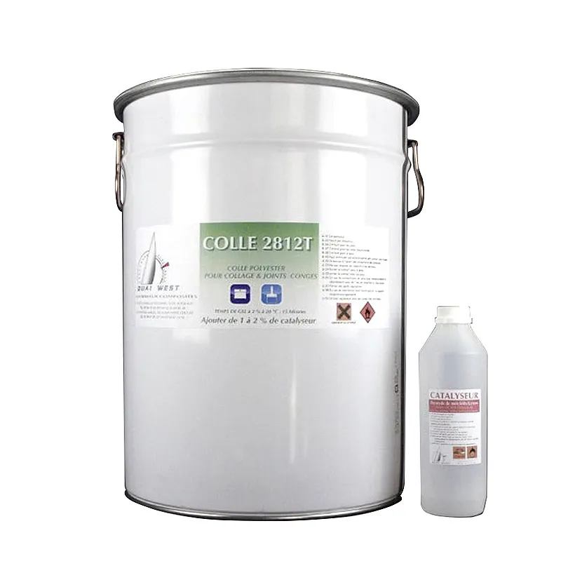 Kit colle polyester avec catalyseur en 25 kg