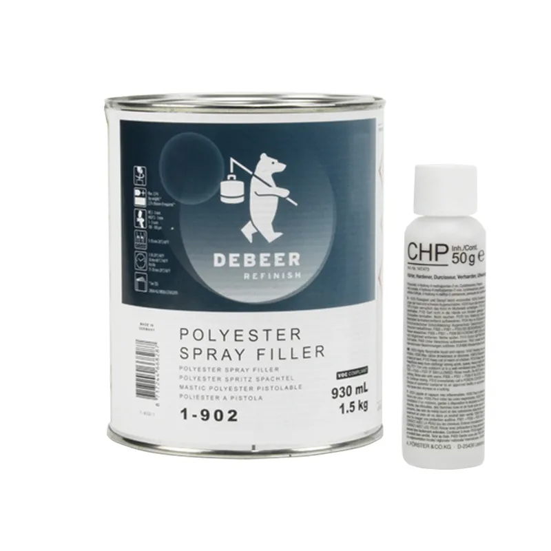 Mastic polyester pistolable