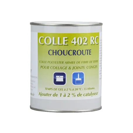 Colle polyester fibrée - choucroute