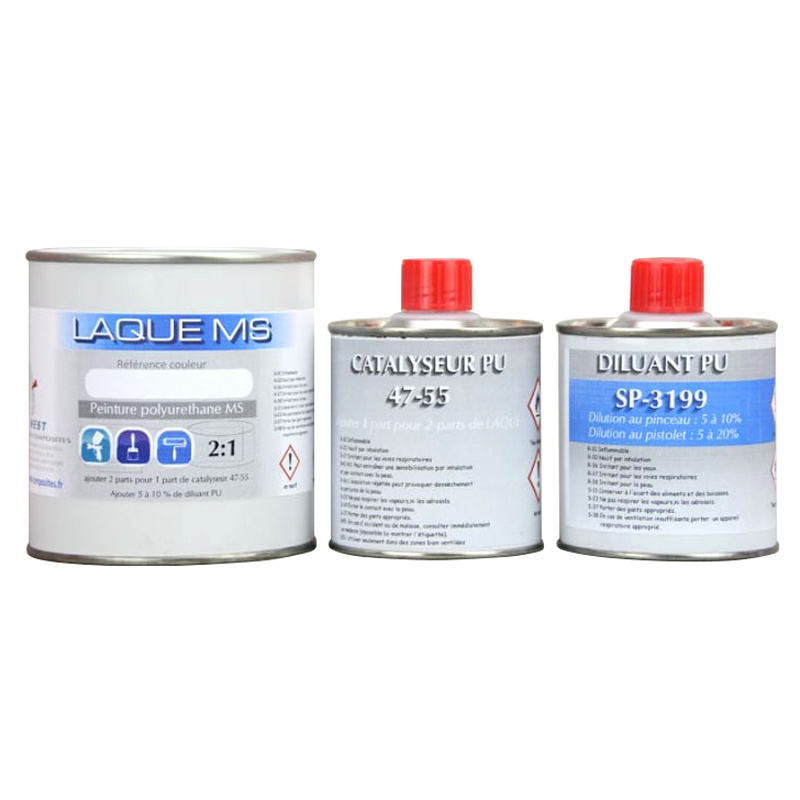 Kit peinture RAL3020 en Brillant Direct avec diluant et durcisseur