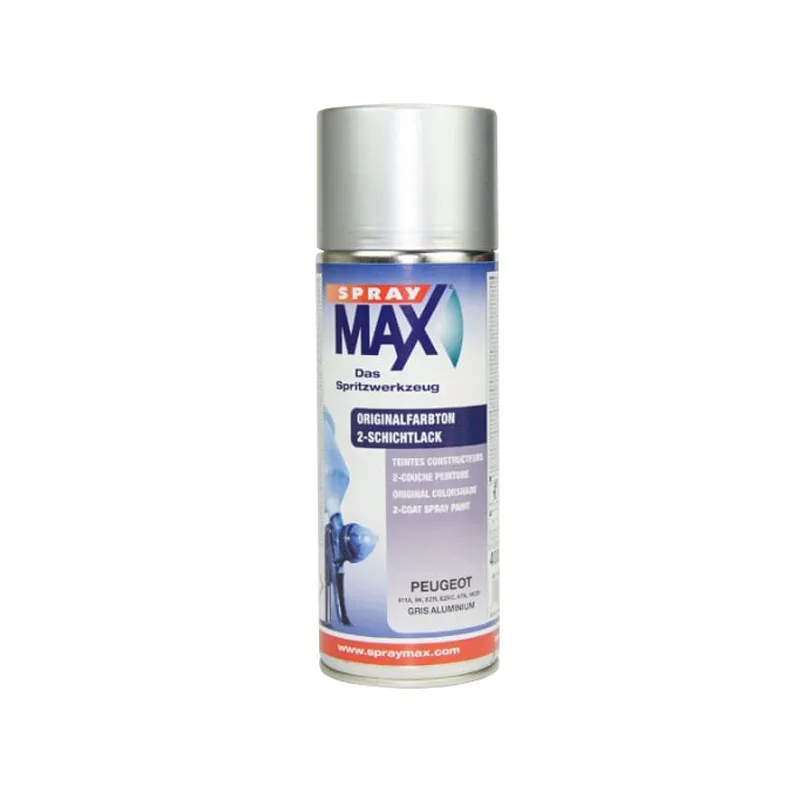 Bombe de peinture EZR Peugeot Gris Aluminium Métal - 400 ml