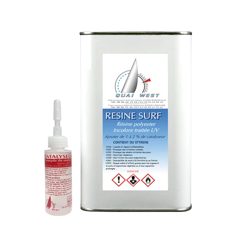KIT Résine Polyester Surf en 1 ou 5 kg