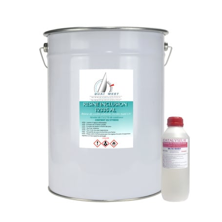 KIT Résine Polyester Inclusion avec catalyseur en 25 kg