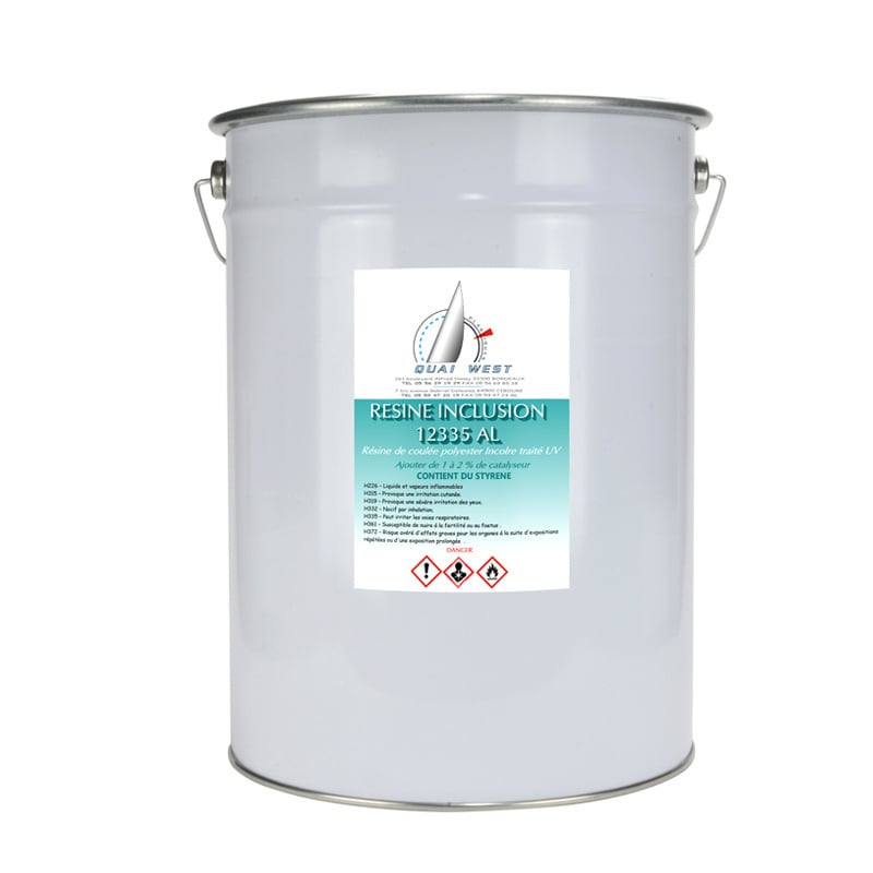 Résine Polyester 12335 AL d'inclusion  en 25 kg