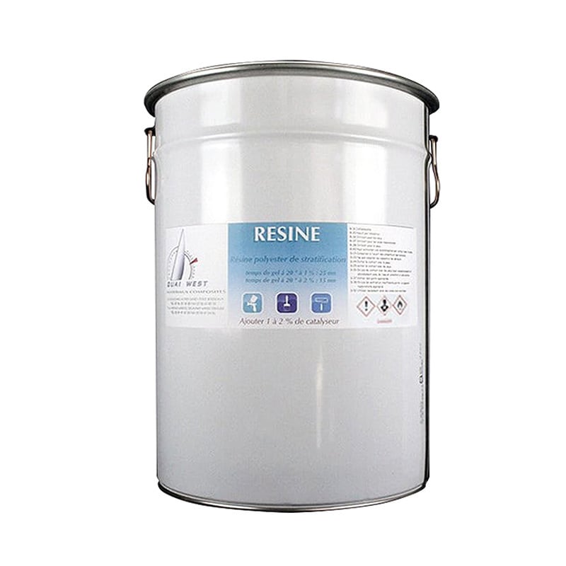 Résine Polyester orthophtalique de stratification en 25 kg