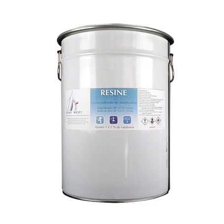 Résine Polyester orthophtalique de stratification en 25 kg