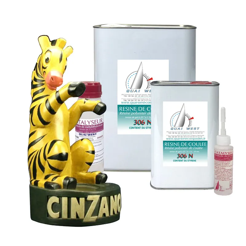 Kit Résine Polyester de coulée avec catalyseur