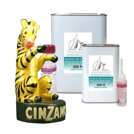 Kit Résine Polyester de coulée avec catalyseur