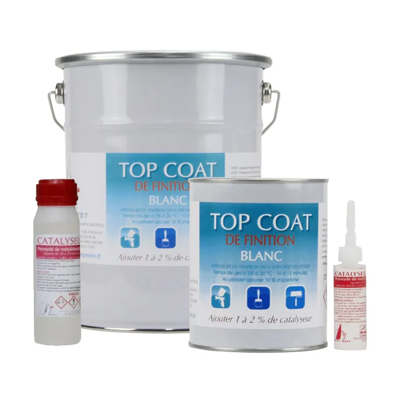 Kit Top Coat Blanc de finition