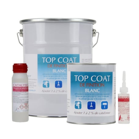 Kit Top Coat Blanc de finition