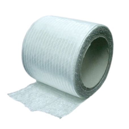 Tissu de verre en Ruban biaxial 400 gr +  Mat 150 gr de largeur 40 cm