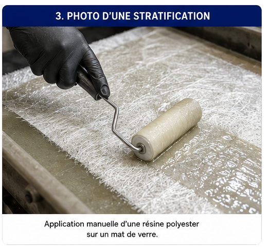 Stratification polyester